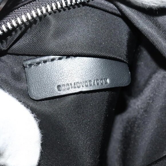 BURBERRY Pouch Nylon Black Silver Auth 118845 - Picture 13 of 16